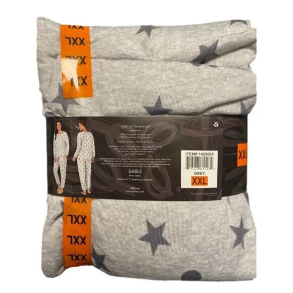 Disney Women's Pajamas Set Gray Size XXL NWT - Picture 4 of 5